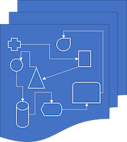 Cartoon of blueprints